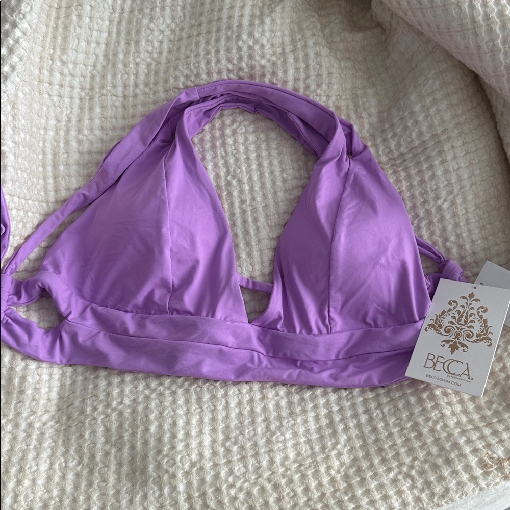 BECCA Lavender Bikini Top D cup
